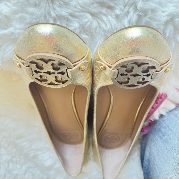 Tory Burch Mini Miller Wedge Gold 7 - Picture 13 of 13